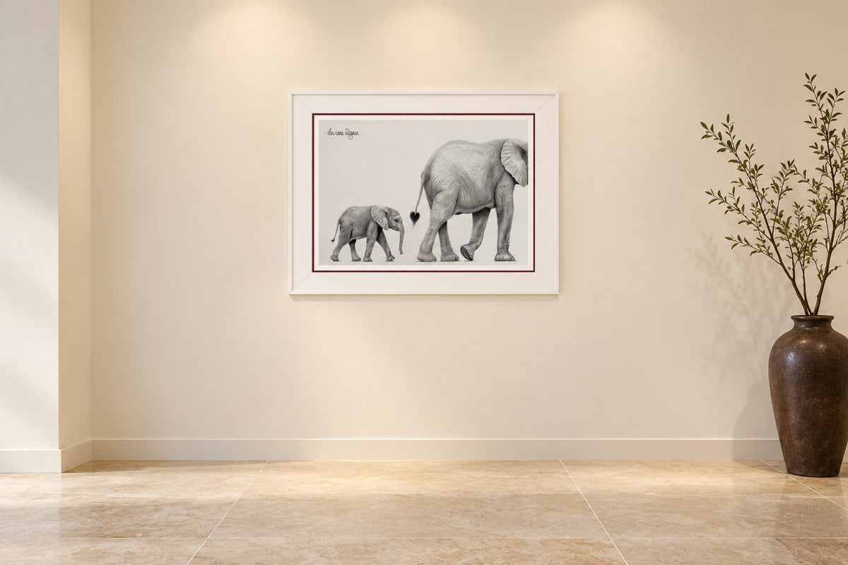 Lead by Leeanne Dignan, framed in an ivory contemporary exhibition space
