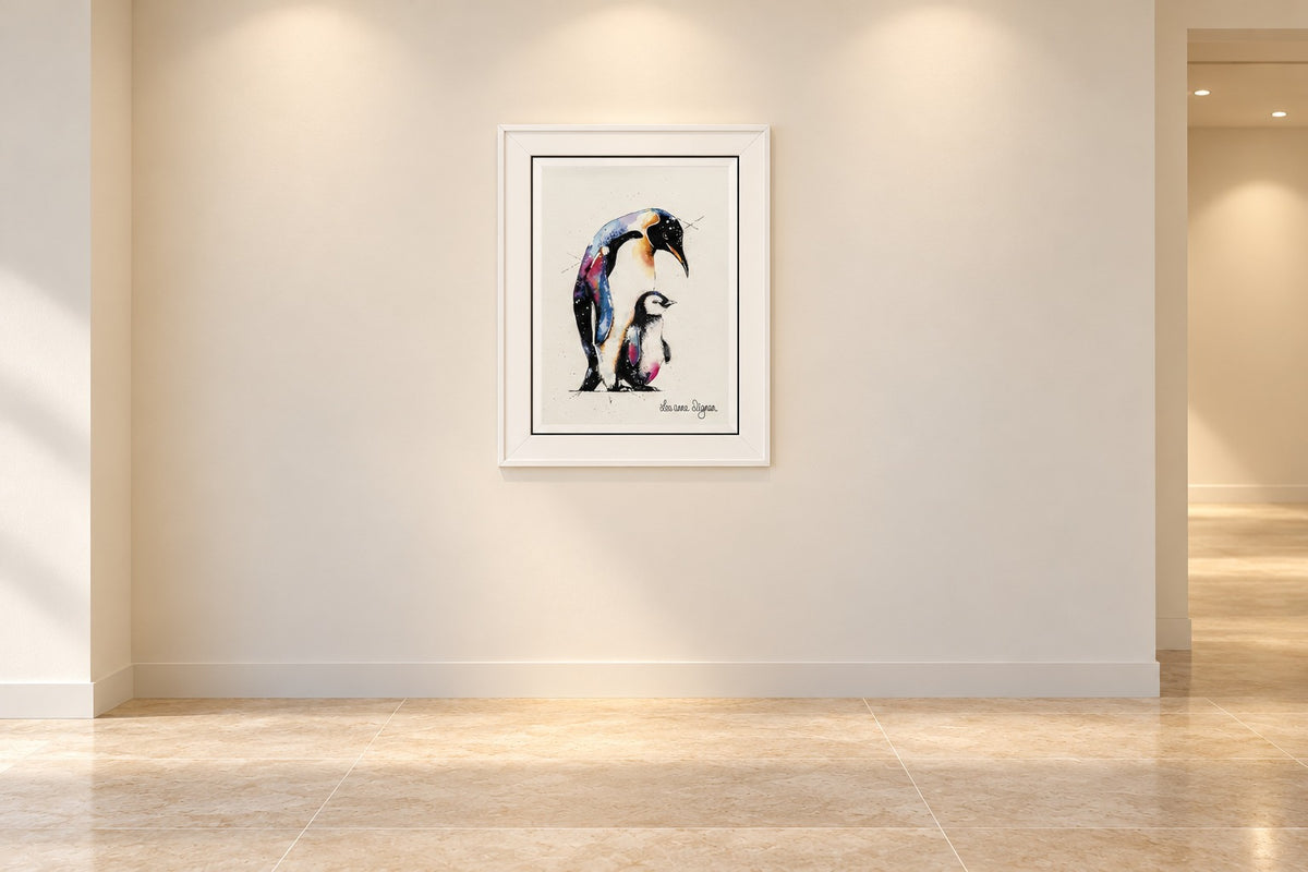 Unity by Leeanne Dignan, framed in an ivory contemporary exhibition space
